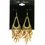 Mi Amore Drop-Dangle-Earrings Gold-Tone/Brown