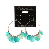 Mi Amore Drop-Dangle-Earrings Silver-Tone/Blue