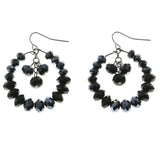 Mi Amore Dangle-Earrings Silver-Tone/Black