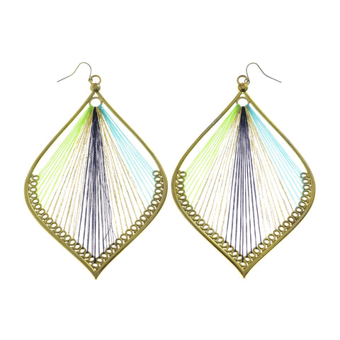 Mi Amore Large Dangle-Earrings Gold-Tone/Multicolor