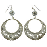 Mi Amore Crystal Accented Drop-Dangle-Earrings Gold-Tone