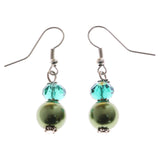 Mi Amore Dangle-Earrings Silver-Tone/Green