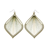 Mi Amore Large Dangle-Earrings Gold-Tone/Green