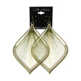 Mi Amore Large Dangle-Earrings Gold-Tone/Green