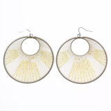 Mi Amore Dangle-Earrings Silver-Tone/White