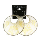 Mi Amore Dangle-Earrings Silver-Tone/White