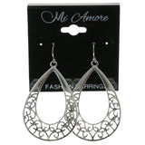 Mi Amore Dangle-Earrings Silver-Tone