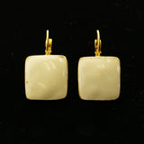 Mi Amore Dangle-Earrings Gold-Tone/White