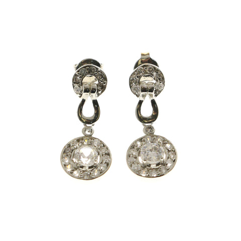 Mi Amore Dangle-Earrings Silver-Tone