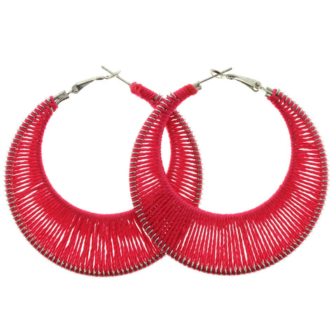 Mi Amore Dangle-Earrings Silver-Tone/Pink