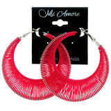 Mi Amore Dangle-Earrings Silver-Tone/Pink