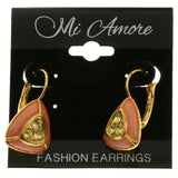 Mi Amore Dangle-Earrings Gold-Tone/Pink