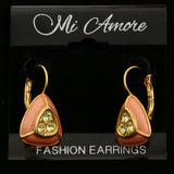 Mi Amore Dangle-Earrings Gold-Tone/Pink