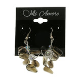 Mi Amore Dangle-Earrings Silver-Tone/Brown