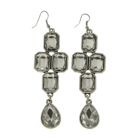 Mi Amore Dangle-Earrings Silver-Tone