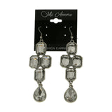 Mi Amore Dangle-Earrings Silver-Tone