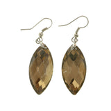 Mi Amore Dangle-Earrings Silver-Tone/Brown