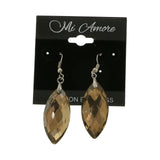 Mi Amore Dangle-Earrings Silver-Tone/Brown