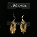 Mi Amore Dangle-Earrings Silver-Tone/Brown