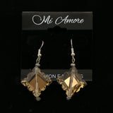Mi Amore Dangle-Earrings Silver-Tone/Brown