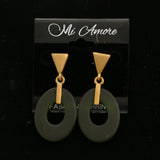 Mi Amore Dangle Post-Earrings Gold-Tone/Green