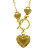 Mi Amore Heart Pendant-Necklace Gold-Tone/Yellow