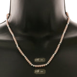 Mi Amore Bead-Necklace Pink/Silver-Tone