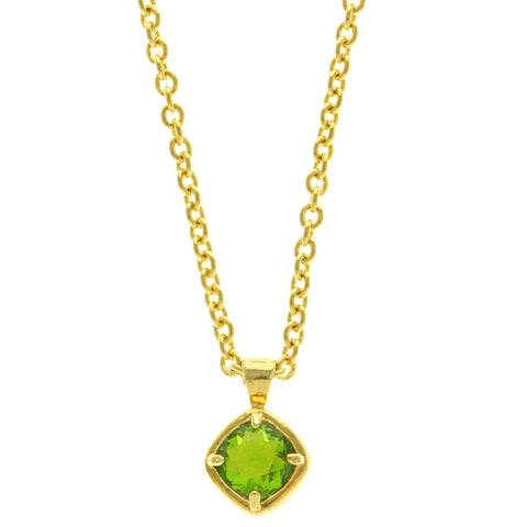 Mi Amore Pendant-Necklace Gold-Tone/Green