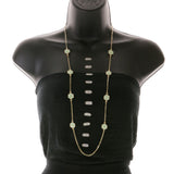 Mi Amore Long-Necklace Green/Gold-Tone