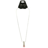 Mi Amore Pendant-Necklace Silver-Tone/Peach