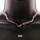 Mi Amore Adjustable Fashion-Necklace Pink/Silver-Tone