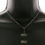Mi Amore Adjustable Necklace-Earring-Set Silver-Tone/Purple
