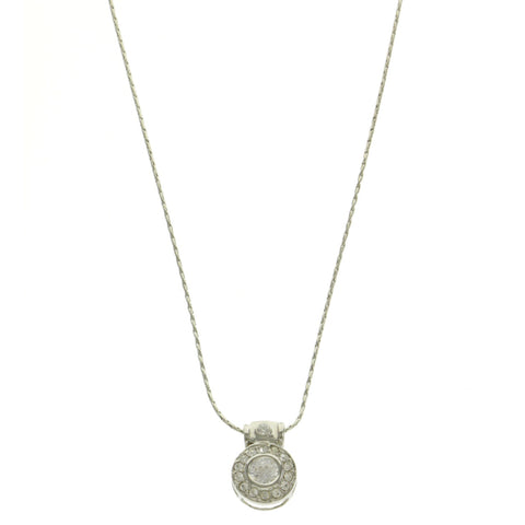 Mi Amore Pendant-Necklace Silver-Tone