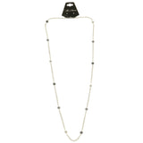 Mi Amore Long-Necklace Gray/Silver-Tone