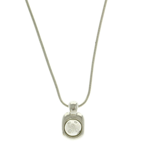 Mi Amore Adjustable Pendant-Necklace Silver-Tone