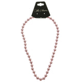 Mi Amore Bead-Necklace Pink/Silver-Tone