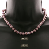 Mi Amore Bead-Necklace Pink/Silver-Tone