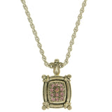 Mi Amore Long-Necklace Silver-Tone/Pink