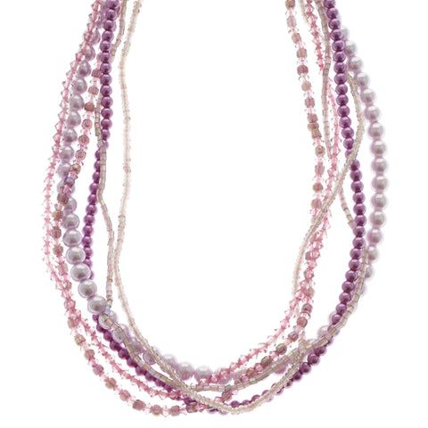Mi Amore Layered-Necklace Multicolor/Silver-Tone