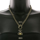 Mi Amore Pendant-Necklace Silver-Tone/Yellow