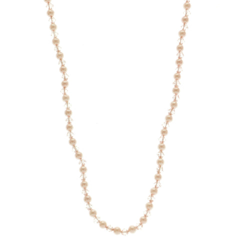 Mi Amore Bead-Necklace Pink/Silver-Tone