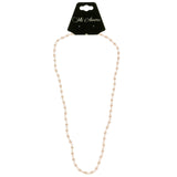 Mi Amore Bead-Necklace Pink/Silver-Tone