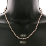 Mi Amore Bead-Necklace Pink/Silver-Tone