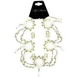 Mi Amore Adjustable Choker-Necklace White/Clear