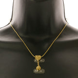 Mi Amore Heart Adjustable Pendant-Necklace Gold-Tone