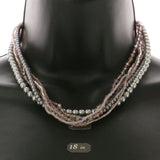 Mi Amore Layered-Necklace Multicolor/Silver-Tone