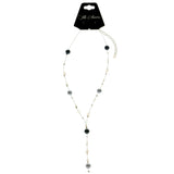 Mi Amore Adjustable Fashion-Necklace Silver-Tone/Gray