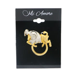 Aries Ram Brooch-Pin Dual-Tone Color  #LQP1019