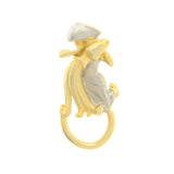 Aquarius Brooch-Pin Dual-Tone Color  #LQP1033
