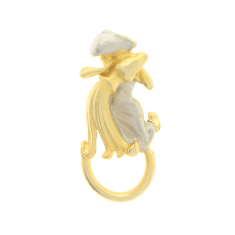 Aquarius Brooch-Pin Dual-Tone Color  #LQP1033